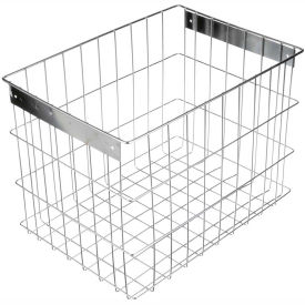 Marlin Steel Basket Electropolish Stainless Steel 16-1/2 x 11-3/4 x 12-1/4 Price Each for Qty 1-4 00344003-31