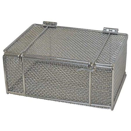 Rectangular Parts Washing Basket, #4 Mesh Size, Stainless Steel, Silver MPN:00-00304002-31