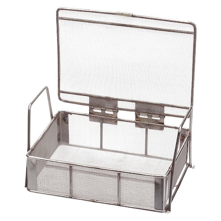 Rectangular Parts Washing Basket, #24 Mesh Size, Stainless Steel, Silver MPN:00-00368214-38