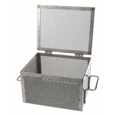 Rectangular Storage Basket, #4 Mesh Size, Steel, Silver MPN:00-00368228-81
