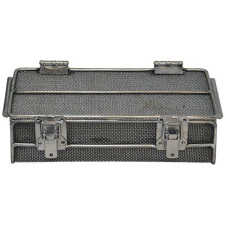 Rectangular Parts Washing Basket, #12 Mesh Size, Stainless Steel, Silver MPN:00-01062001-38