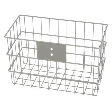 Rectangular Storage Basket, Steel, Gray MPN:00-02035005-04