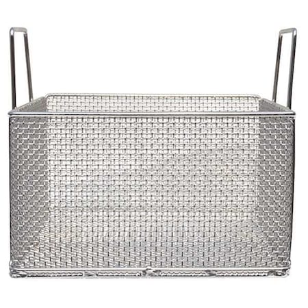 Rectangular Parts Washing Basket, #4 Mesh Size, Stainless Steel, Silver MPN:00-104A-31