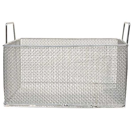 Rectangular Parts Washing Basket, #4 Mesh Size, Stainless Steel, Silver MPN:00-105A-31