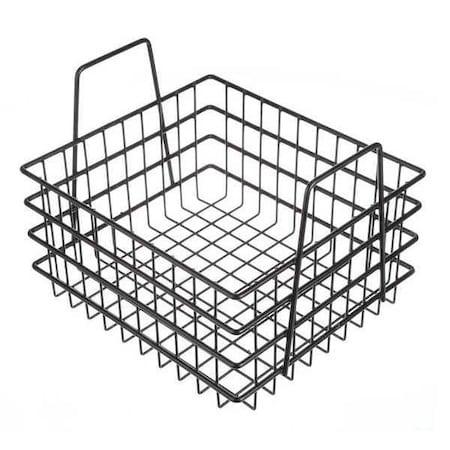Rectangular Storage Basket, Plastic, Black MPN:00-121-21