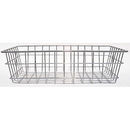 Rectangular Storage Basket, Steel, Silver MPN:00-150A-12