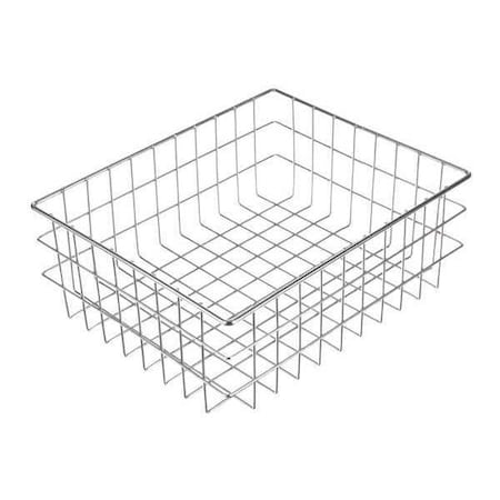 Rectangular Storage Basket, Steel, Silver MPN:00279001-12