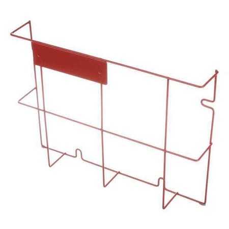Rectangular Storage Basket, 1-3/8 in Opening Mesh Size, Steel, Red MPN:01431011-05