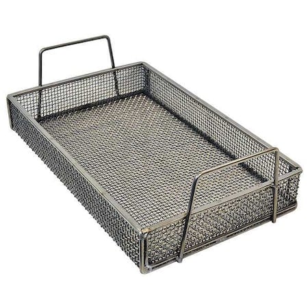 Rectangular Parts Washing Basket, #4 Mesh Size, Stainless Steel, Silver MPN:02035001-38
