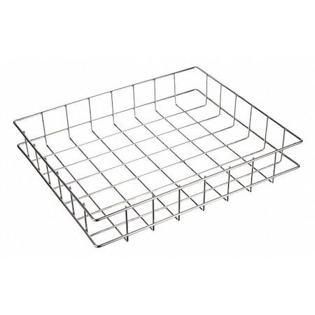 Rectangular Storage Basket, Stainless Steel, Silver MPN:02035006-38