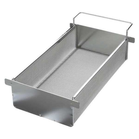 Rectangular Parts Washing Basket, #12 Mesh Size, Stainless Steel, Silver MPN:02044001-31