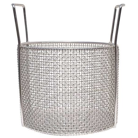 Round Parts Washing Basket, #4 Mesh Size, Stainless Steel, Silver MPN:100-31