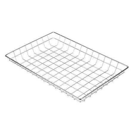 Rectangular Storage Basket, Steel, Silver MPN:128-12