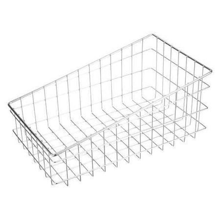 Rectangular Storage Basket, Steel, Silver MPN:137-12