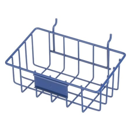 Rectangular Storage Basket, Steel, Blue MPN:920-07