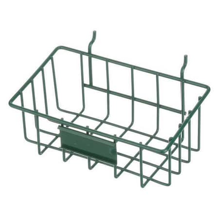 Rectangular Storage Basket, Steel, Green MPN:920-08