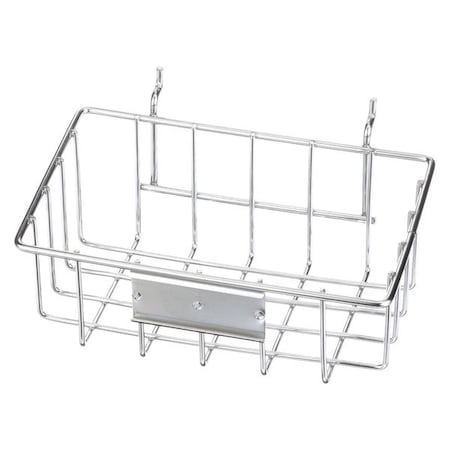Rectangular Storage Basket, Steel, Silver MPN:920-12