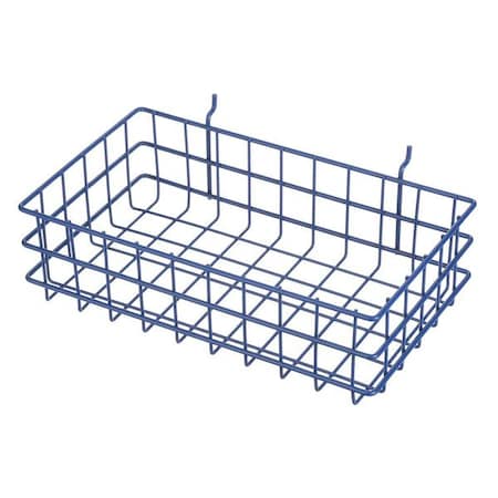 Rectangular Storage Basket, Steel, Blue MPN:923-07