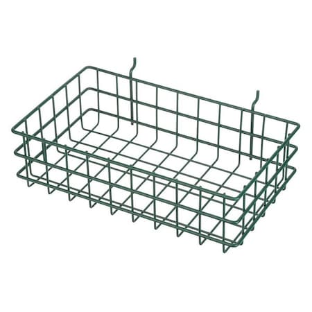 Rectangular Storage Basket, #2 Mesh Size, Steel, Green MPN:923-08