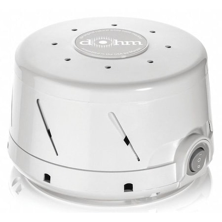 Dohm Classic Sound Machine, White, 120, 5 1/2 in Dia. MPN:M1DSUSWH