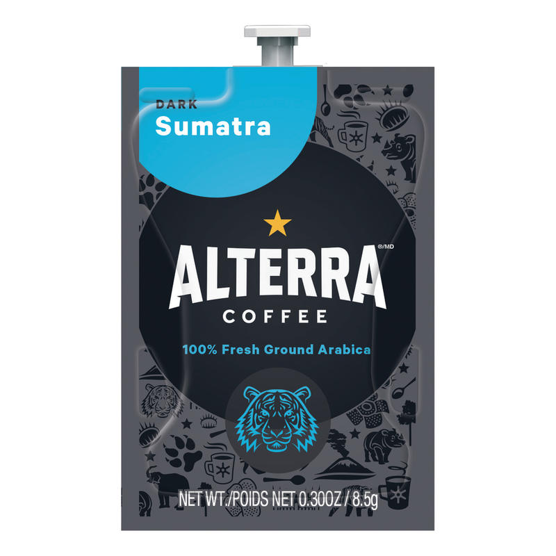 FLAVIA Coffee ALTERRA Single-Serve Coffee Freshpacks, Sumatra, Carton Of 100 MPN:A194