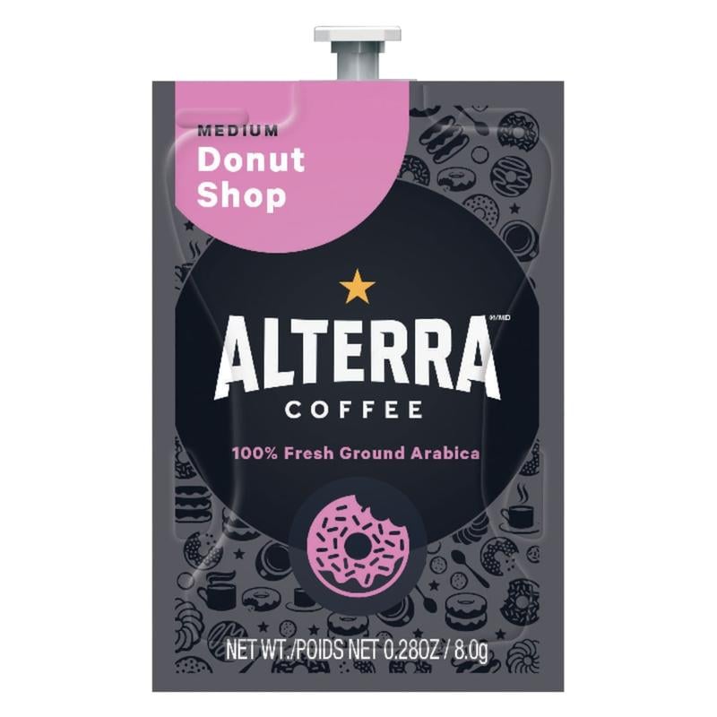 FLAVIA Coffee ALTERRA Single-Serve Coffee Freshpacks, Donut Shop Medium Blend, Carton Of 100 MPN:A200UOM