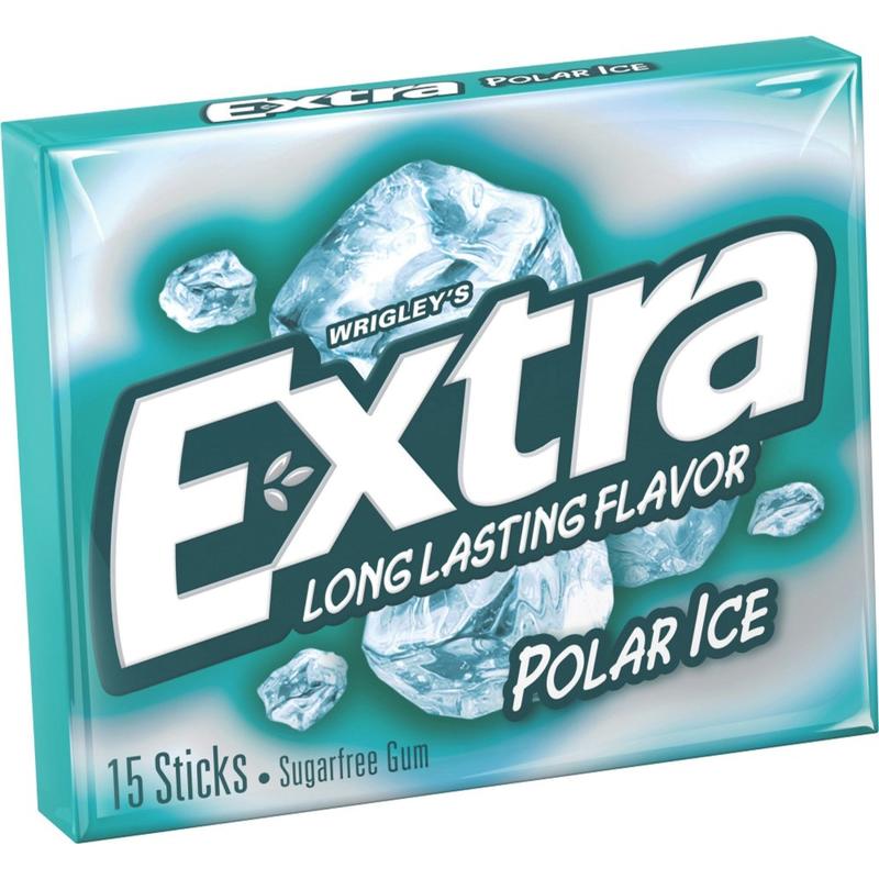 Wrigley Extra Polar Ice Chewing Gum - Mint - 10 / Box (Min Order Qty 3) MPN:22036
