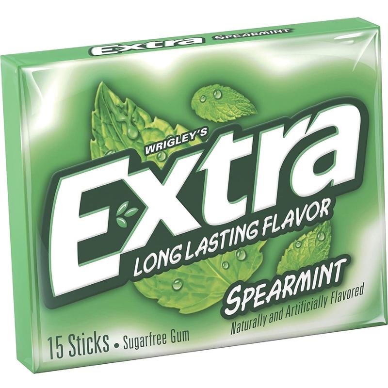 Mars Spearmint Flavored Chewing Gum - Spearmint - 10 / Box MPN:22037