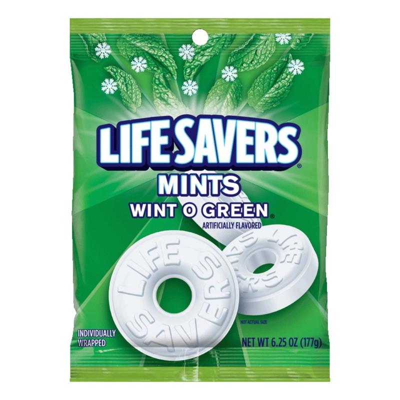 Life Savers New Wint-O-Green Mints, 6.25 Oz Bag (Min Order Qty 17) MPN:08504