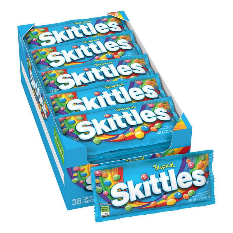 Skittles Bite-Size Tropical Candies, Box Of 36 MPN:209-00175