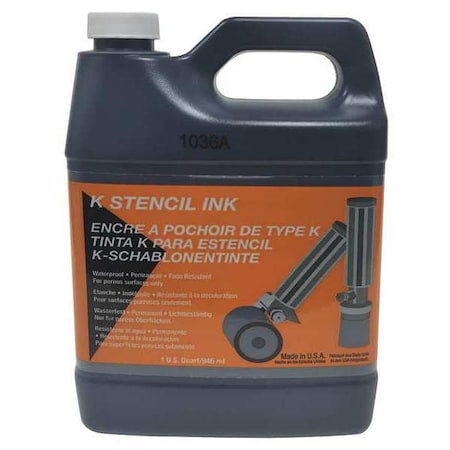 Black Stencil Ink MPN:K-BK-Q