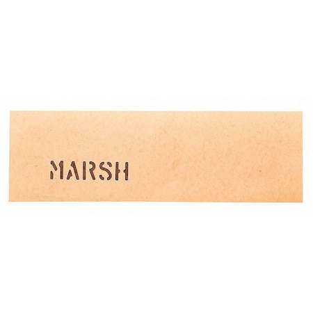 Oil Stencil Board, Yellow, 7 x 24 in., PK549 MPN:OBC15-7X24-50