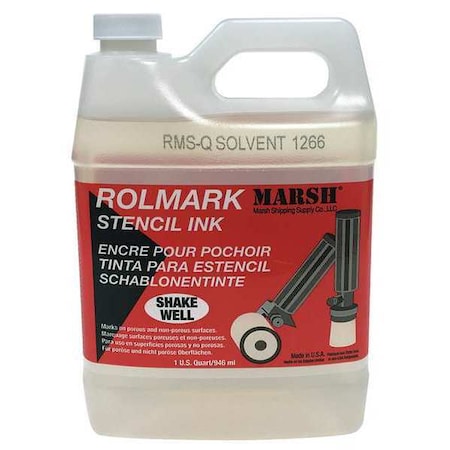 Rolmark Solvent Cleaner, 32 oz. MPN:RMS-Q