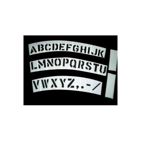 Magnetic Letter Stencil Set, 32 Pieces, Letter, Magnetic, White MPN:CCSMAGL1
