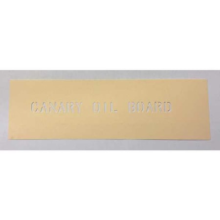 Oil Stencil Board, Paper, Yellow, 20