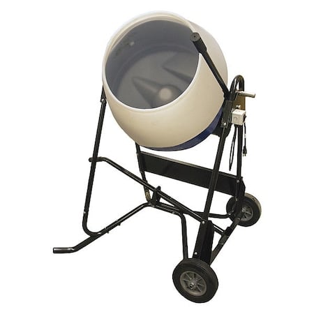 Concrete Mixer, Polyethylene Drum, 219 lb. MPN:300DD-PLTK