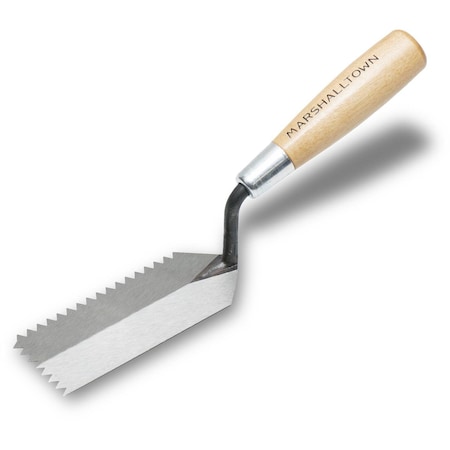 Notched Margin Trowel, V-Hndle, 1/4