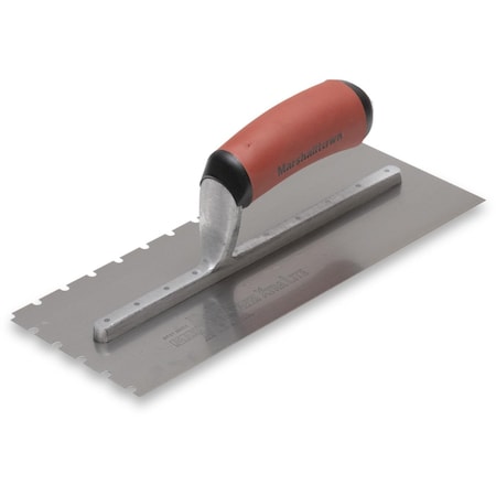 Notched Trowel, SS, 3/16