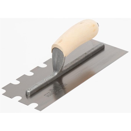 Notched Trowel, SS, 5/8