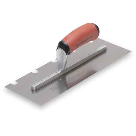 Notched Trowel, U-Handle, 1/2