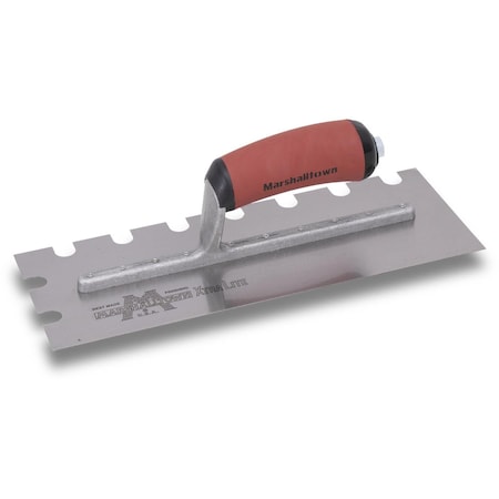 Notched Trowel, U-Handle, 9/16