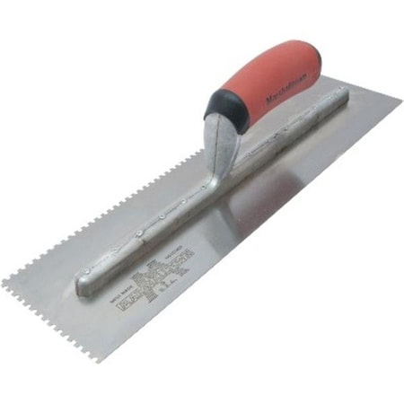 Notched Trowel, U-Handle, 1/8