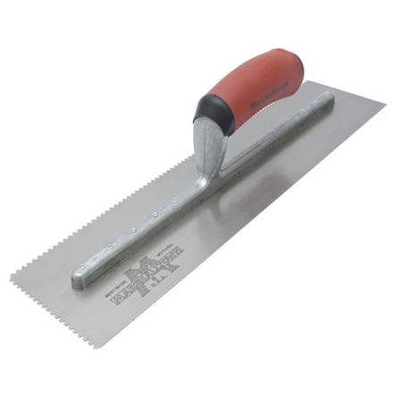 Notched Trowel, Flat, 1/16