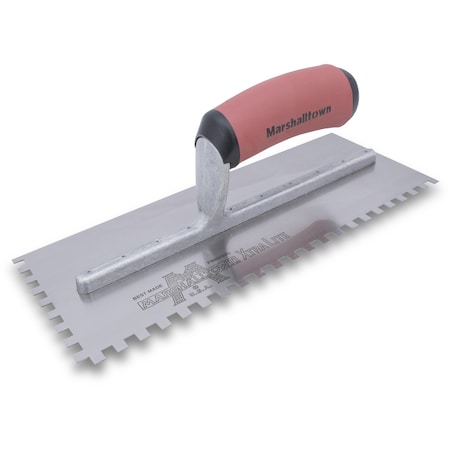 Notched Trowel, Lft Handed, 1/4