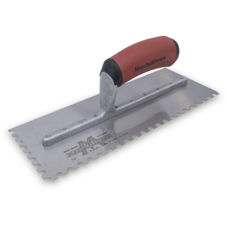 Notched Trowel, U-Handle, 1/4