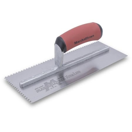Notched Trowel, U-Handle, 1/8