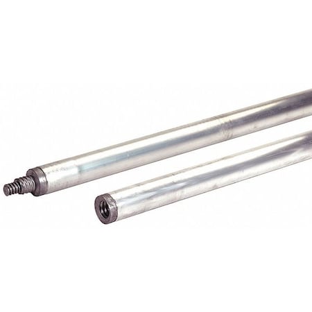 Threaded Handle, 1-3/4 x 72 In, Aluminum MPN:B5 72