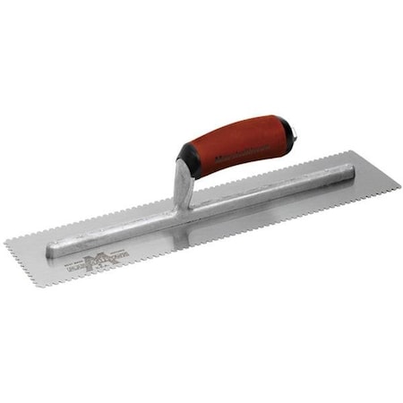 Notched Trowel, 3-Side, 1/8