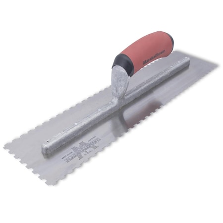 Notched Trowel, 3-Side, 1/4