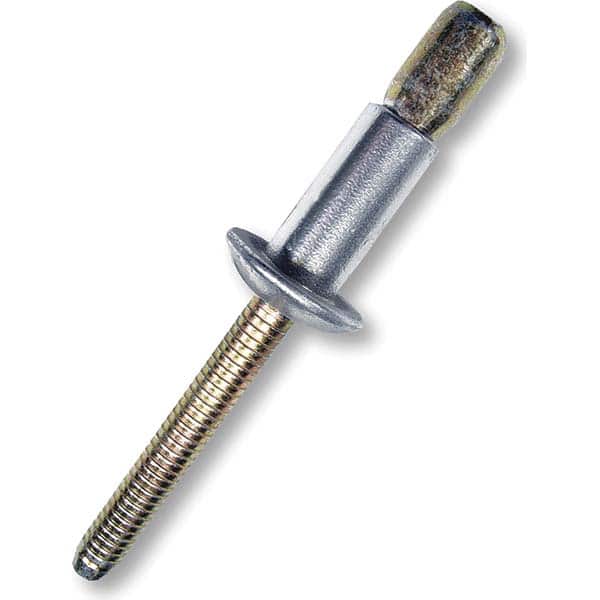Structural Blind Rivet: Size 8, Protruding Head, Steel Body, Steel Mandrel MPN:M50810